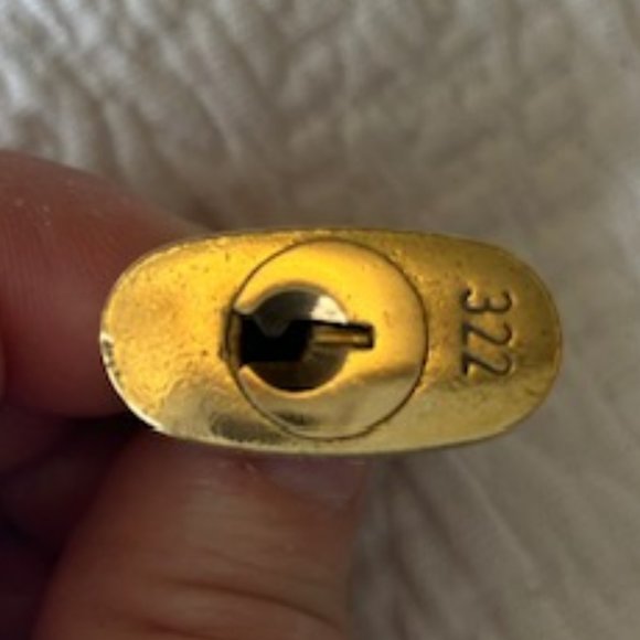 Louis Vuitton #322 Brass Lock and Key Set - Picture 4 of 8